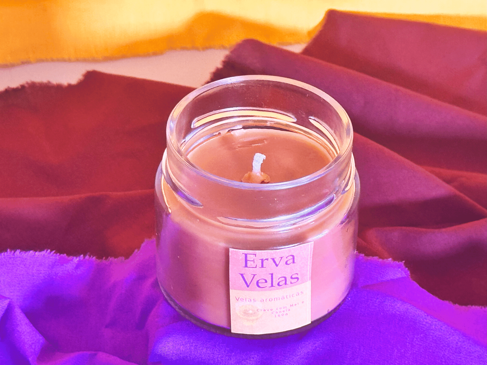 Vela aromática de Cravo com Mel e Canela - Imagem 2